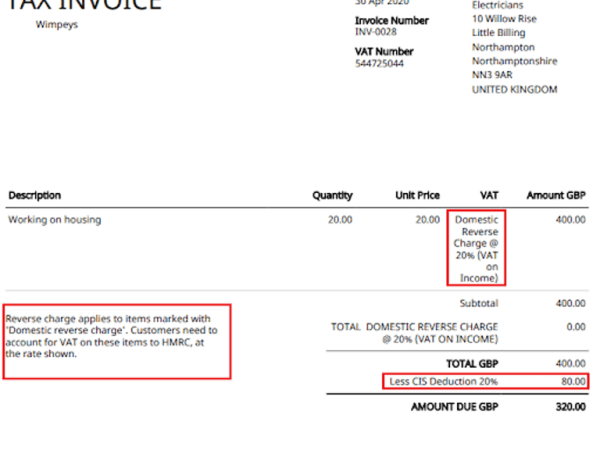 Reverse charge VATReverse charge VAT